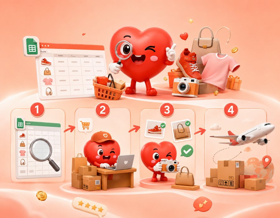 The LoveGoBuy Spreadsheet: search a product, then buy, QC and ship with the agent